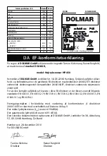 Preview for 51 page of Dolmar HP-450 Instruction Manual