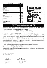 Preview for 86 page of Dolmar HP-450 Instruction Manual