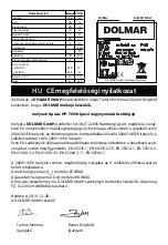 Preview for 106 page of Dolmar HP-7000 Instruction Manual