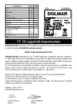 Preview for 116 page of Dolmar HP-7000 Instruction Manual