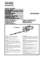 Dolmar HT-2249 D Instruction Manual предпросмотр