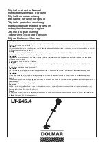 Preview for 1 page of Dolmar LT-245.4 Original Instruction Manual