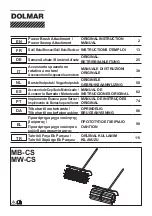 Dolmar MB-CS Original Instruction Manual предпросмотр