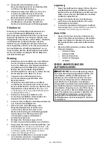 Preview for 29 page of Dolmar MB-CS Original Instruction Manual