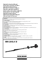 Preview for 1 page of Dolmar MH-246.4 D Original Instruction Manual