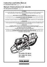 Dolmar PC-6530 Instruction and safety Instruction And Safety Manual preview