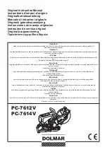 Preview for 1 page of Dolmar PC-7612V Original Instruction Manual