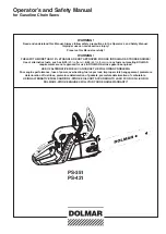 Dolmar PS-351 Operator's and safety manua Operator'S And Safety Manual preview