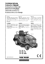 Предварительный просмотр 1 страницы Dolmar TM-102.13 Instruction Manual