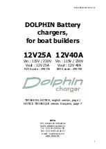 Dolphin 12V25A Technical Notice предпросмотр