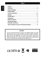 Предварительный просмотр 2 страницы Dolphin DOLPHIN MR-8060 Owner'S Manual