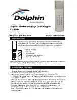 Dolphin KEYTS433RC Instructions preview