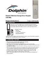 Предварительный просмотр 1 страницы Dolphin KEYTS433RC Instructions