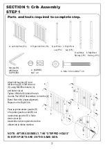 Предварительный просмотр 7 страницы DOM FAMILY Dream On Me 4 IN 1 MINI CRIB 637 Instructions Manual