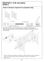 Предварительный просмотр 8 страницы DOM FAMILY Dream On Me 4 IN 1 MINI CRIB 637 Instructions Manual