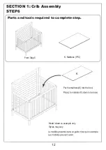 Предварительный просмотр 12 страницы DOM FAMILY Dream On Me 4 IN 1 MINI CRIB 637 Instructions Manual