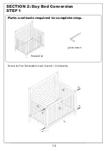 Предварительный просмотр 13 страницы DOM FAMILY Dream On Me 4 IN 1 MINI CRIB 637 Instructions Manual