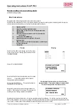 Preview for 22 page of DOM ELS-P-PG1 Operating Instructions Manual