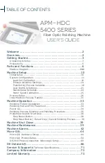 Preview for 2 page of DOMAILLE ENGINEERING APM-HDC-5400 Series User Manual