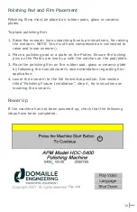 Preview for 36 page of DOMAILLE ENGINEERING APM-HDC-5400 Series User Manual