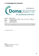 Preview for 16 page of Domaplasma IQ450 User & Installation Manual