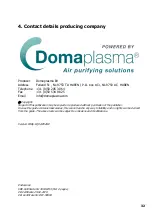 Preview for 32 page of Domaplasma IQ500 User & Installation Manual