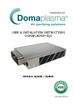 Domaplasma IQS Series User & Installation Instructions Manual предпросмотр