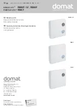 Preview for 1 page of domat KINASGARD RBWF Operating Instructions, Mounting & Installation