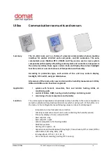 domat UI0 Series Manual preview