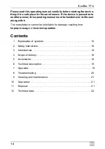 Preview for 14 page of Dometic GROUP Waeco BordBar TF14 Operating Manual