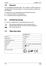 Preview for 78 page of Dometic GROUP Waeco BordBar TF14 Operating Manual