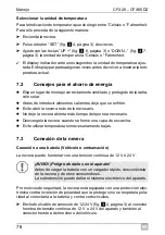 Предварительный просмотр 78 страницы Dometic GROUP Waeco CoolFreeze CFX28 Operating Manual