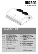 Preview for 1 page of Dometic GROUP WAECO FreshAir HDE Series Installation And Operating Manual