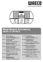 Preview for 1 page of Dometic GROUP WAECO MagicSpeed MS-BE3 Installation And Operating Manual