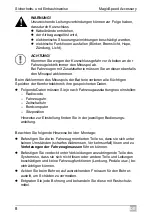 Preview for 8 page of Dometic GROUP WAECO MagicSpeed MS-BE3 Installation And Operating Manual