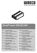 Preview for 1 page of Dometic GROUP WAECO SinePower MSI924M Installation And Operating Manual