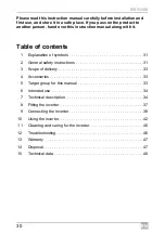 Preview for 30 page of Dometic GROUP WAECO SinePower MSI924M Installation And Operating Manual