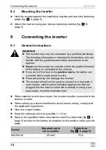 Preview for 38 page of Dometic GROUP WAECO SinePower MSI924M Installation And Operating Manual