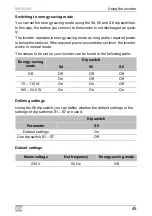 Preview for 45 page of Dometic GROUP WAECO SinePower MSI924M Installation And Operating Manual