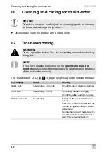 Preview for 46 page of Dometic GROUP WAECO SinePower MSI924M Installation And Operating Manual