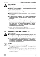 Preview for 73 page of Dometic GROUP WAECO SinePower MSI924M Installation And Operating Manual