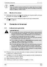 Preview for 80 page of Dometic GROUP WAECO SinePower MSI924M Installation And Operating Manual