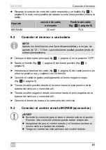 Preview for 81 page of Dometic GROUP WAECO SinePower MSI924M Installation And Operating Manual