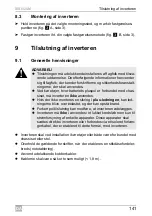 Preview for 141 page of Dometic GROUP WAECO SinePower MSI924M Installation And Operating Manual