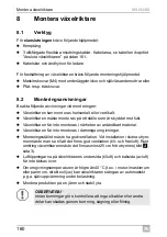 Preview for 160 page of Dometic GROUP WAECO SinePower MSI924M Installation And Operating Manual