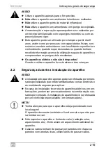 Preview for 215 page of Dometic GROUP WAECO SinePower MSI924M Installation And Operating Manual