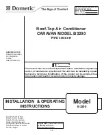 Dometic 3253.331 Installation & Operating Instructions Manual предпросмотр