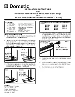 Dometic 3307896.005 Installation Instructions preview