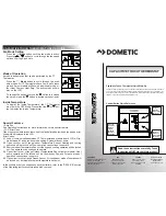 Предварительный просмотр 1 страницы Dometic 3316462.000 User Manual