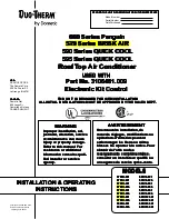 Предварительный просмотр 1 страницы Dometic 57908.521 Installation & Operating Instructions Manual